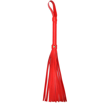 SM Leather Whip for Punishment Spanking Double-Sided Faux Leather Flogger Couple Flirting SP Tool Adult BDSM Sex Accessory