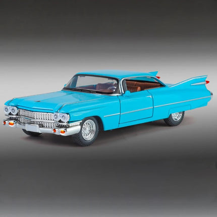 1:32 Cadillac Eldorado Biarritz Classic Retro Car Alloy Metal Diecast Model Car With Sound And Light Pull Back Collection Hobby