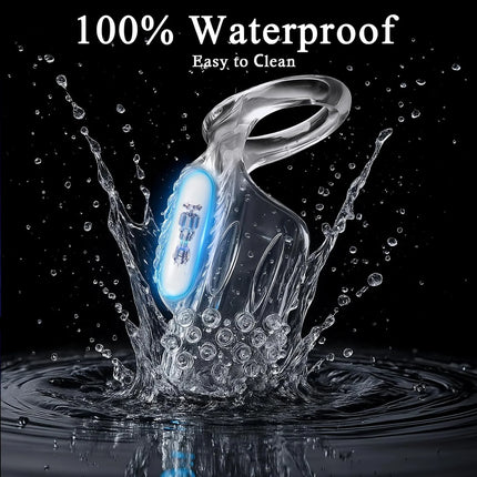 Vibrating Cock Ring for Men Silicone Penis Vibrator Intense Mens Vibrator Longer Harder Stronger Erection Sex Toys for Men Adult