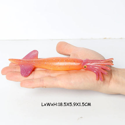 Simulation Marine Mollusc Plastic Model Figures Nautilus Ammonite Squid Octopus Figurine Sealife Animal Educational Toy For Kids