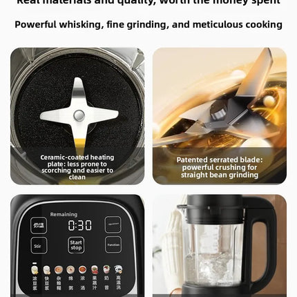 Home-use blender, filter-free soy milk maker, quiet new fully automatic food processor and baby food maker