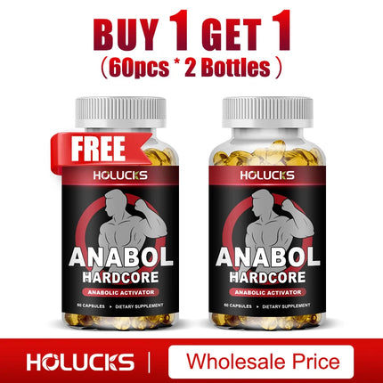 ANABOLIC Muscle Builder for Men, Boosts Energy, Strength & Endurance, Promote Muscle Protein Synthesis, Supports Hormone Balance