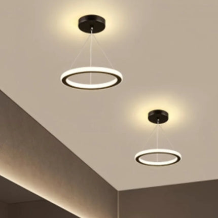 LED Ceiling Lamp 3color in one lamp Modern Style Chandelier Bedroom Light Surface Installation AC85-265V aisle Dining Room Lamp