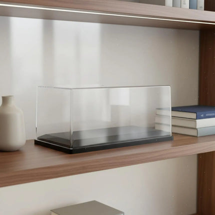 Transparent Display Cover with Base High Clarity Acrylic Model Display Case Stackable Showcase Box Dustproof