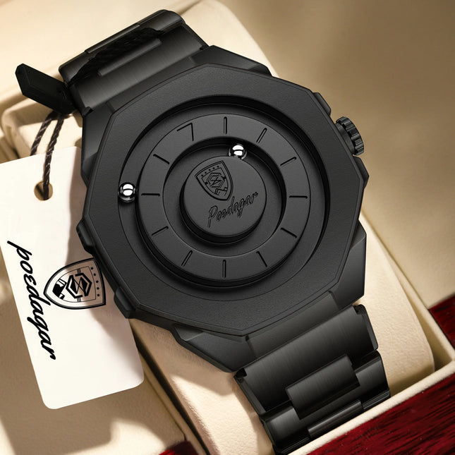 POEDAGAR High Quality Luxury Watch For Men Waterproof Fashion Man Wristwatch Business Stainless Steel Men's Quartz Watches Reloj