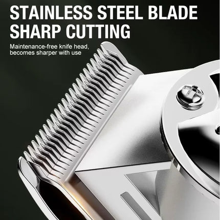 All metal blade male clipper, electric hair clipper, household electric hair clipper, hair salon, high-power pet clipper