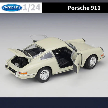 WELLY 1:24 1964 Porsche 911 Alloy Classic Sports Car Model Diecasts Metal Vehicles Car Model High Simulation Childrens Toys Gift