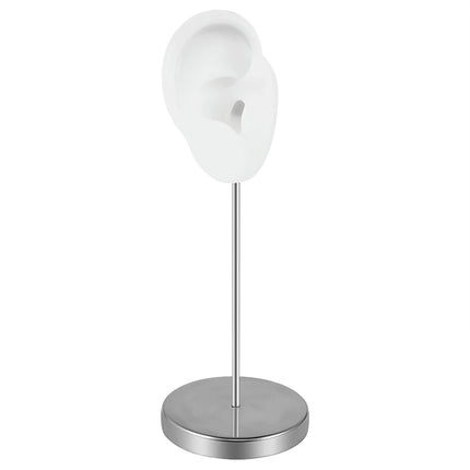 Soft Silicone Ear Model Tattoo Practice Body Jewelry Display Piercing Tools Earring Display Tool Metal Display Stand Kit