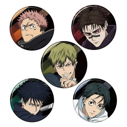 58mm Jujutsu Kaisen Pins Zenin Naoya Fushiguro Megumi Itadori Yuji Okkotsu Yuta Choso Tinplate Brooch Backpack Badge Gift