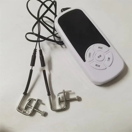 Metal Nipples Clips 6 Modes Electric Shock Labium Clamps Clitoris Stimulation Sex Toys for Women Men Couples Flirting Games
