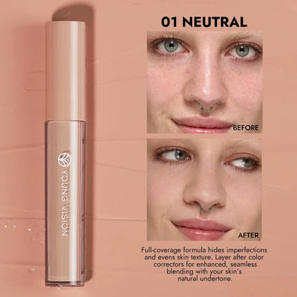 Yellow Orange Liquid Concealer Foundation Primer Base Facial Repair Dark Circles Corrector Skin Tone Purple Brighten Concealer