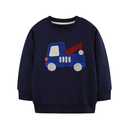 Jumping Meters 2-7T New Design Cotton Boys Sweatshirts Dinosaurs Children's Sport Shirts Long Sleeve Kids Autumn Spring Clothes