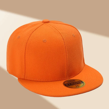 Custom Hat Unisex Hip hop Flat Trucker Hats Women Men Dance Caps Solid Color Adjustable Flat Bill Adult Snapback Hat with Logo