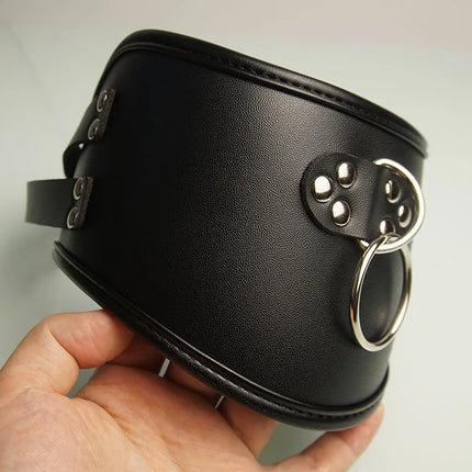Leather BDSM Posture Collar,Slave Collars Chocker Sexual,Bondage Restraints,Sex Toys for Couples,Adult Games,Role Play