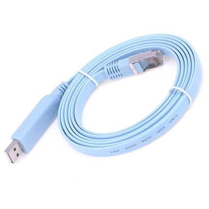 1.8M USB To RJ45 USB To RS232 Serial To RJ45 CAT5 Console Adapter Cable Cord For  Routers New