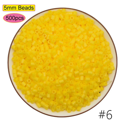 DIY Plastic 5mm Perler Hama Beads Fuse Beads Toys Eco-friendly Material Pegboard Iron Pixel Puzzle Birthday Gift for Boys Girls