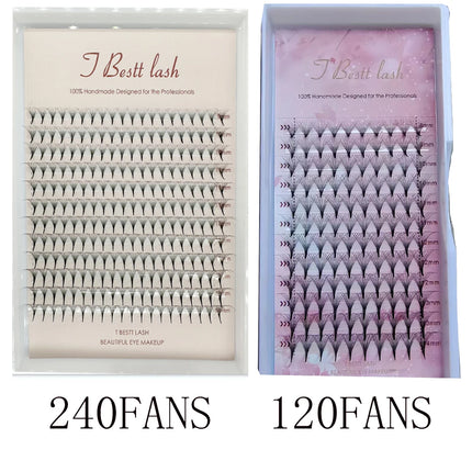 TBestt 5D/6D/8D/10D Premade Fans Volume Russian Lashes Pre Made Volume Fans Silk Soft Volume Eyelashes Extension