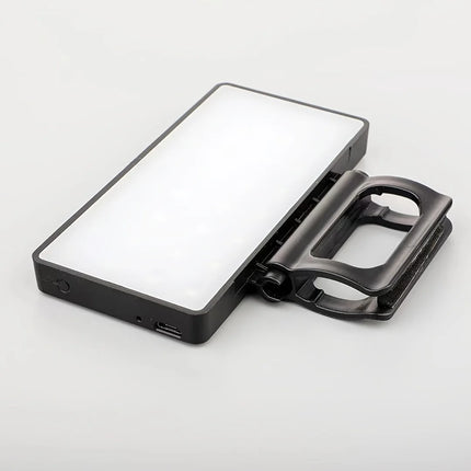 Portable Foldable Phone Fill Light, 3 Brightness Adjustable Beauty Lamp For Outdoor Live Streaming Selfie