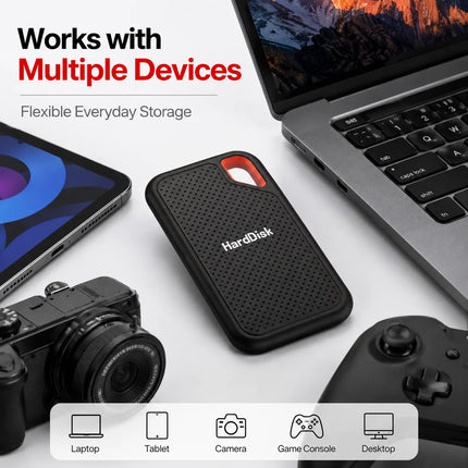 Practical External Hard Drive Portable Solid State Disk Simple Operation SSD  for Student Family Daily Data Backup