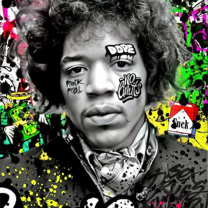 Graffiti Pop Artwork Famous Portrait Canvas Painting Posters Street Wall Art Picture for Living Room Home Decoration