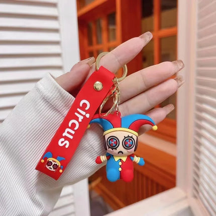 Magic Digital Circus Keychain Cross-Border Pamney Clown Rabbit Doll Doll Bag Car Keychain blocks  конструктор
