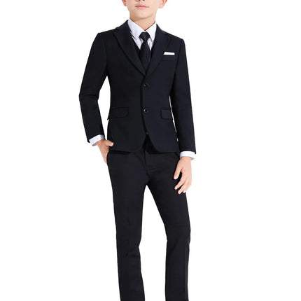 Boys Suits Colorful Formal Suits 5 Piece Slim Fit Dresswear Suit Set School Uniforms
