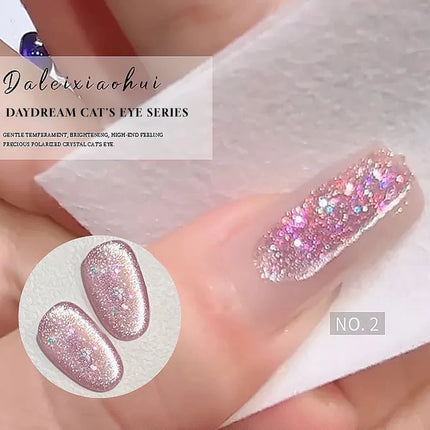 1-6PCS Popular Winter Internet Celebrity Hot-selling Northern Lights Cat Eye Magnet Gel Nail Polish Nail Art Nail Supplies
