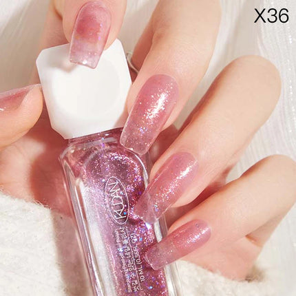 1PC 10ml Glass Bottle Water-Based Peel Off Nail Polish For Nails Colorful Chrome Varnish  Nail Art DIY Manicure No Need Lamp