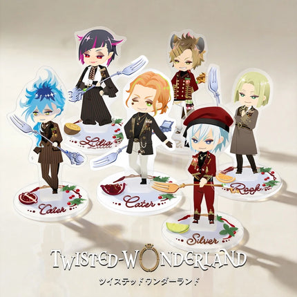 Anime Twisted Wonderland Acrylic Stand Keychain 2026 New La Bonbonniere Chibi Dessert Style Silver Lilia Cater Figures Decor