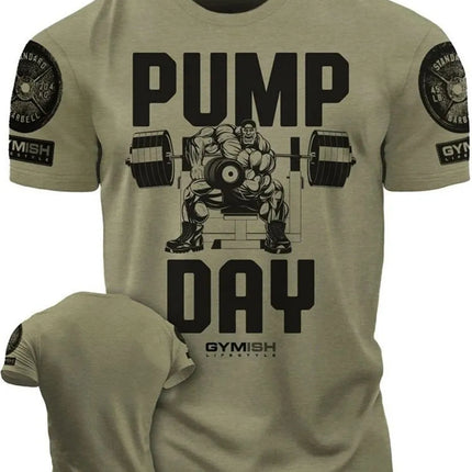 Summer new Adrenaline Power Workoout gym men's breathable round neck T-shirt high-quality letter printed casual top