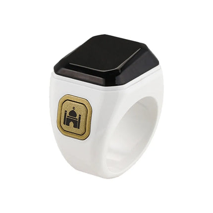 Qibla Smart Tasbih Tally Counter for Muslims Zikr Ring Digital Tasbeeh 5 Prayer Time Vibration Reminder Waterproof Qibla Subhah