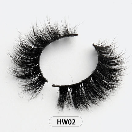 Dropshipping Wholesale Natural Wispy 3d Mink False Lashes Makeup Mink Fake Eyelashes With Soft Band Make-up For Women