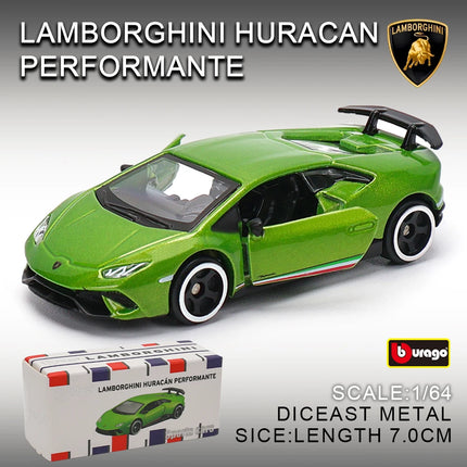 Bburago 1:64 golf Porsche 911 Shelby Raventon Mustang Lamborghini Collection Series Car Die Casting Model Children's Gift Toy