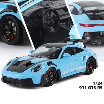 1:24 911 GT3 RS 992 Alloy Track Racing Car Model Diecasts Metal Performance Sports Car Vehicles Model High Simulation Collection
