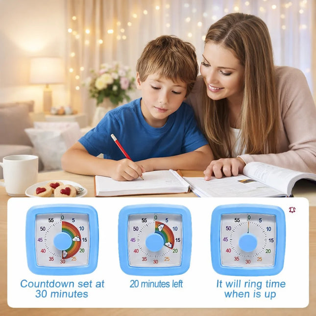 School Visual Timer Children Visual Timer With Night Light Kitchen Accessories Stop Watch Digital Stopwatch Pomodoro