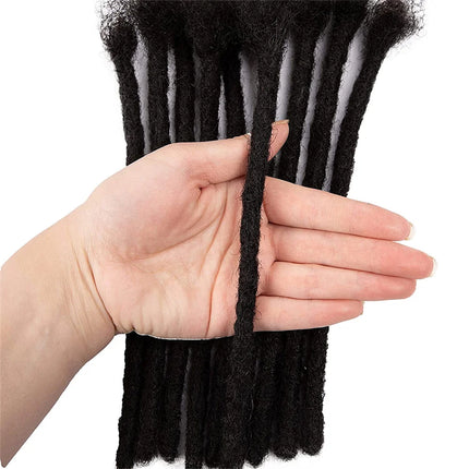 Dreadlock Extensions Real Human Hair For Man/Women Permanent Loc Extensions 60 Strands 6-14 Inch Brazilian Dreadlock