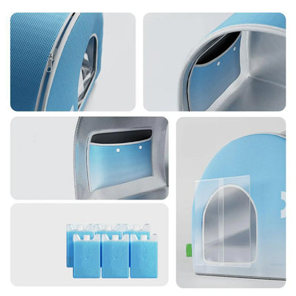 2026 Pet Cooling House Cats Ice Shelter Foldable Cooling House Weatherproof Large Pet Home High-Efficiency For Park Garden