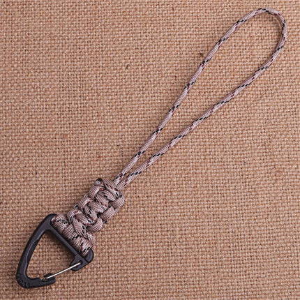 Triangular Buckle 7-Core Paracord Rope Keychain Handmade Survival Key Ring Men Women Outdoor Camping Car Hiking Backpack Gift