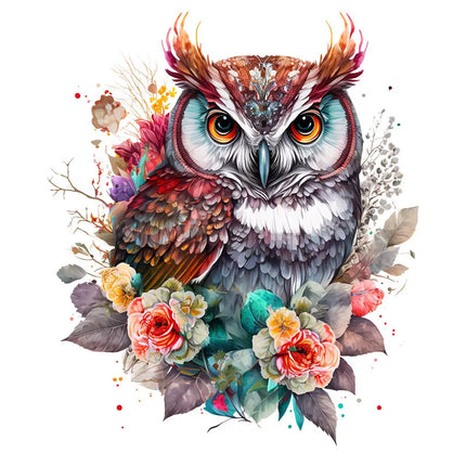 M417 Cute Cartoon lucky owl Wall Sticker Children's Room Decoration toilet Refrigerator Home Decals Sticker