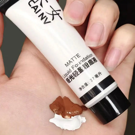 Professional White Face Foundation Matte Light White Blending Pure White Brightening Makeup For Cosplay Gothic Makeup Foundation