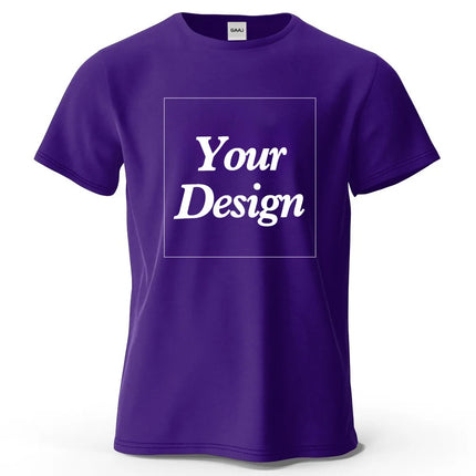 Custom T shirt Customized tshirt Personalized Tee Shirt Diy Print Your Photo Brand Logo Text Men Women 100% Cotton Premium Gift