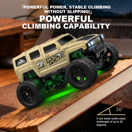 1: 64 Mini Climbing Remote Control Car With Trailer Full Scale Off-road Vehicle Children Toy Model Christmas Gift