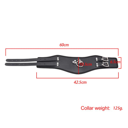 BDSM Adult Sex Collar Male Female Sexy Neck Cover Neck Cover Accessories Erotic Leather Neck Strap Fetish Slave Bondage Collar