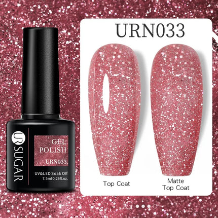 UR SUGAR 7.5ml Dark Wine Red Nail Gel Polish Autumn Gel Paint Nail Art Semi Permanent Nail Art Manicure Soak Off LED UV Nail Gel