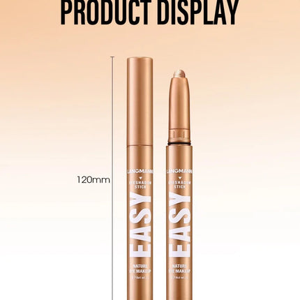 12 Colors Pearly Eyeshadow Stick Waterproof Glitter Matte Nude Eye Shadow Pencil High Pigmented Shimmer Eyeshadow Makeup Tool
