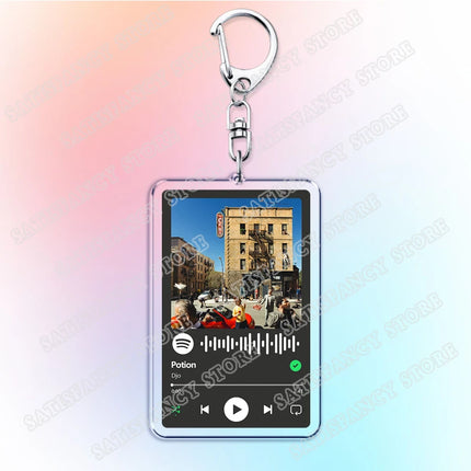 Hot Music Keychains Running Up That Hill (A Deal with God) End of Beginning Kate Bush Djo Song Keying Jewelry Fans Friends Gifts