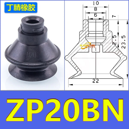 AFR Brand Mechanical Arm Industrial Pneumatic Parts Vacuum Suction Cup ZP Series ZP-06BS/BN ZP-08BS/BN ZP-10BS/BN ZP-13BS/BN