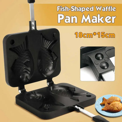 Fish Shaped Waffle Pan Maker Non-stick Buscuit Cake Bake Bakeware Home Kitchen DIY Dessert Cooking Pan Plate Taiyaki