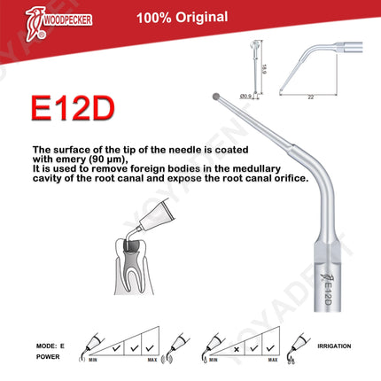 Woodpecker Tips DTE Dental Ultrasonic Endo Scaler Tips Scaling Tips Fit EMS UDS NSK SATELEC Scaler Handpiece Dentistry Tools