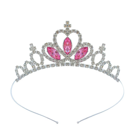 Kids Rhinestone Tiara Princess Headband for Girls Birthday Accessories Bridal Crystal Crown Tiara Wedding Hair Jewelry